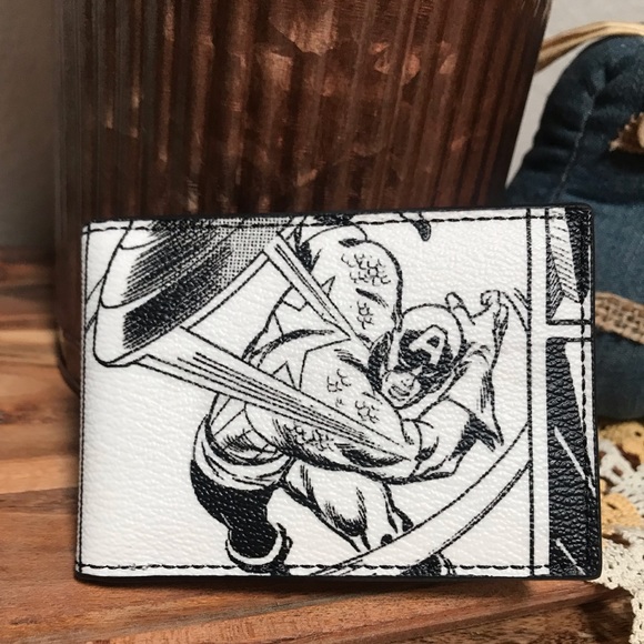 Coach Other - Coach Marvel wallet insert Captain America NEW 🎁